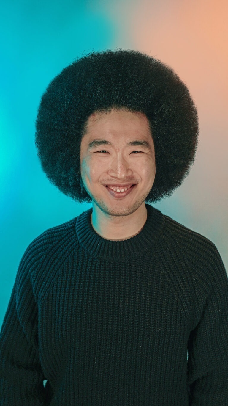asian afro perm