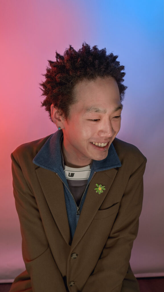 Afro perm hairstyle