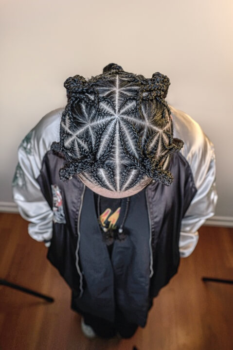 Here is a picture of a Art Cornrows.