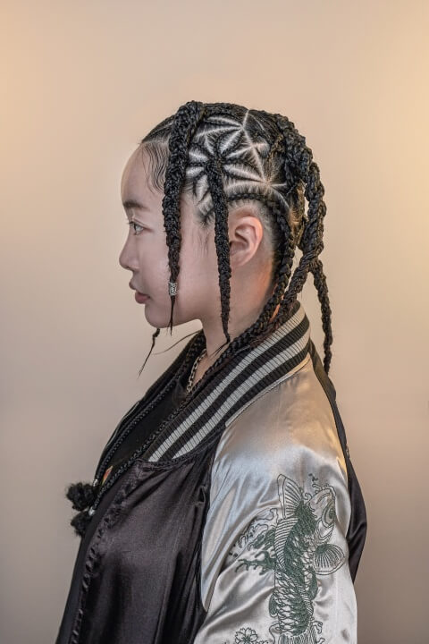 Here is a picture of a Cornrows hairstyle.