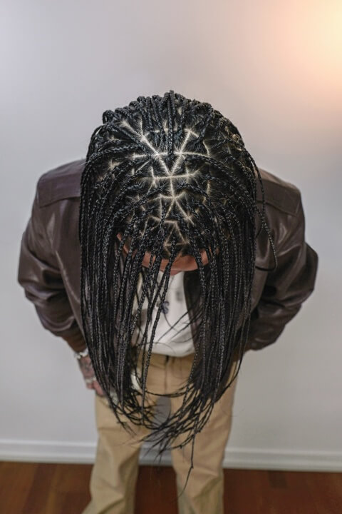 Here is a photo of box braids hairstyle.