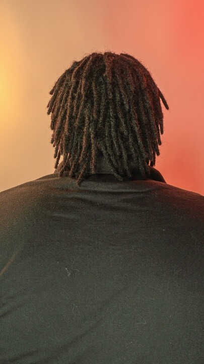 straight hair to Full Head Dreads
