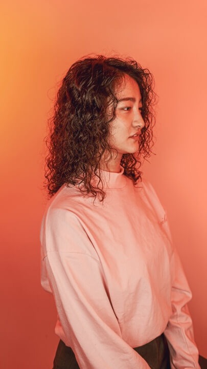 Curly hair