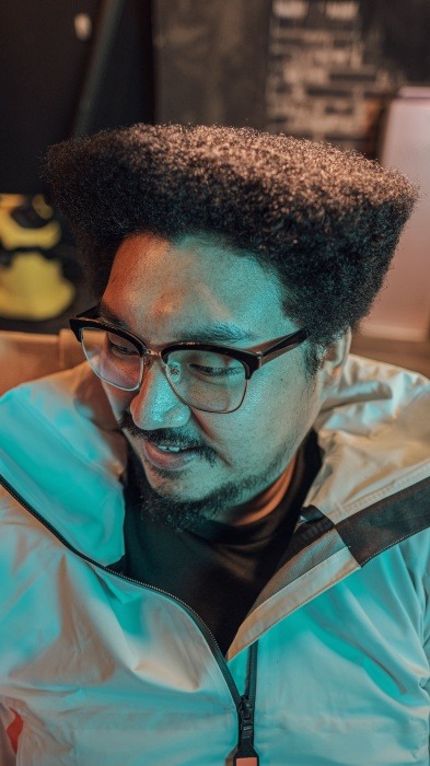Flat Top Afro Perm